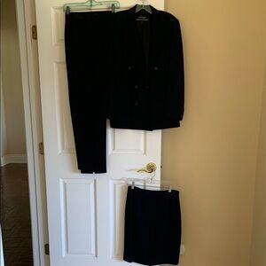 Black Blazer, Pants, and Skirt Set